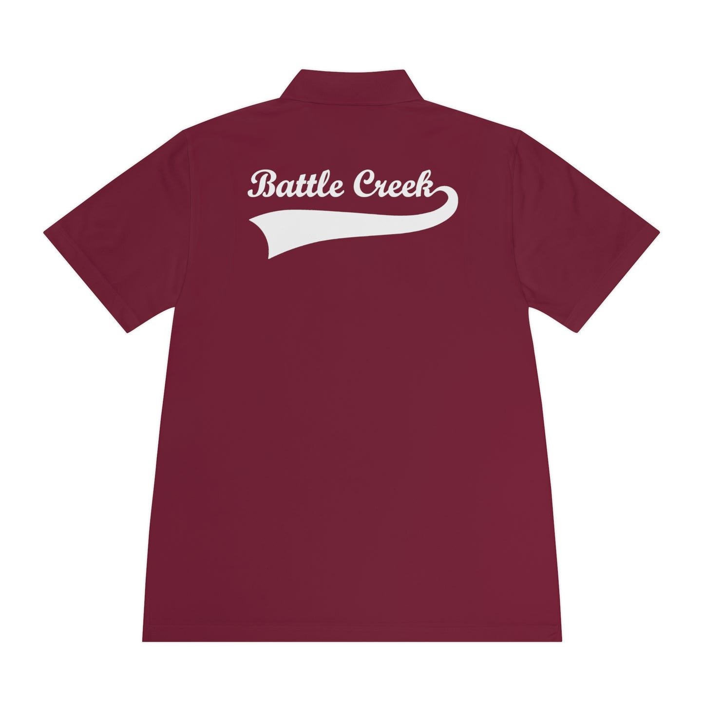 BC - White Logo - Men's Sport Polo Shirt