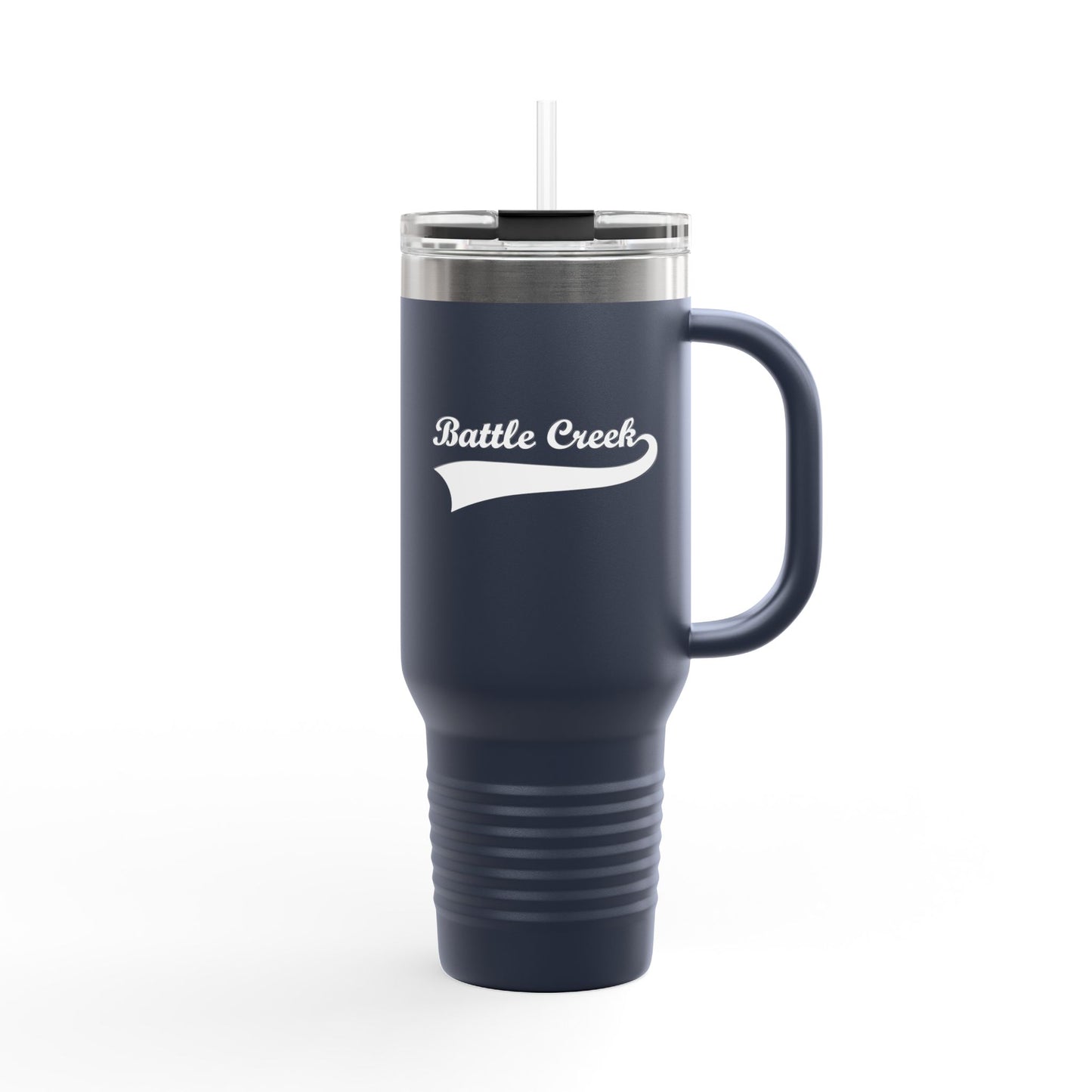 BC White Logo Insulated Travel Mug, 40oz