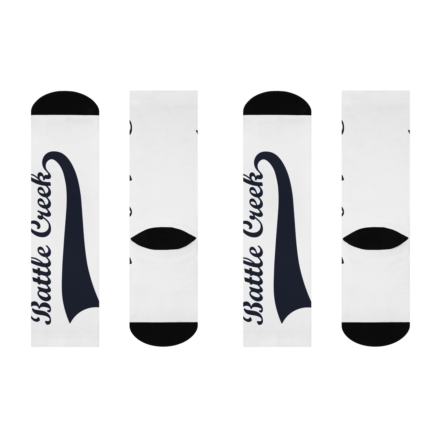 BC Blue Logo Cushioned Crew Socks