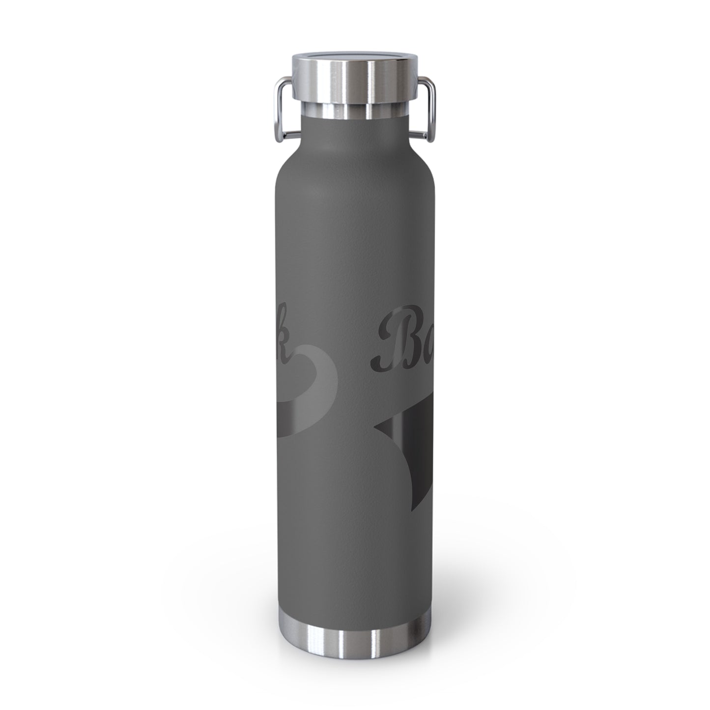 BC Black Logo Copper Vacuum Insulated Bottle, 22oz