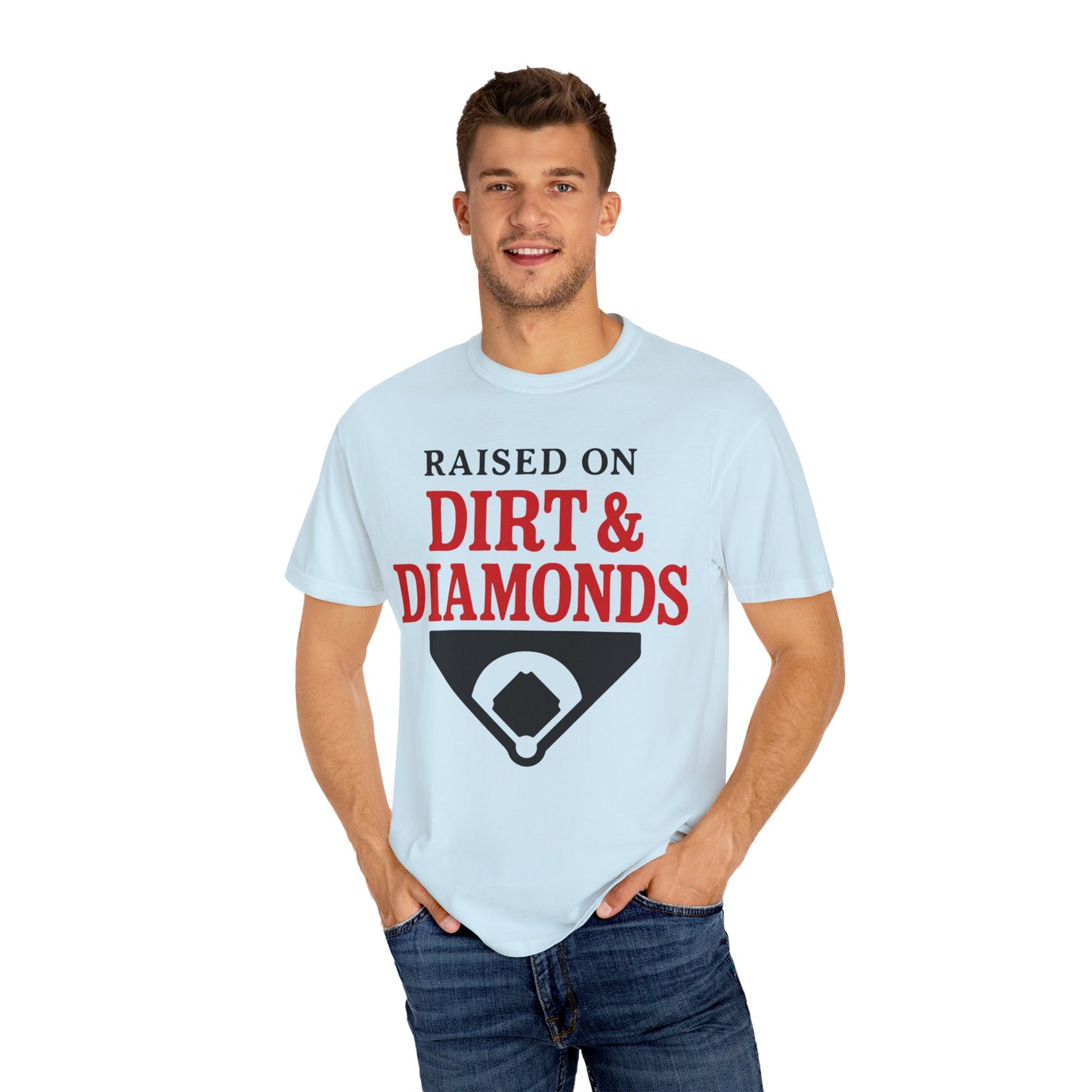 BC - Raised on Dirt & Diamonds - Unisex Garment-Dyed T-shirt