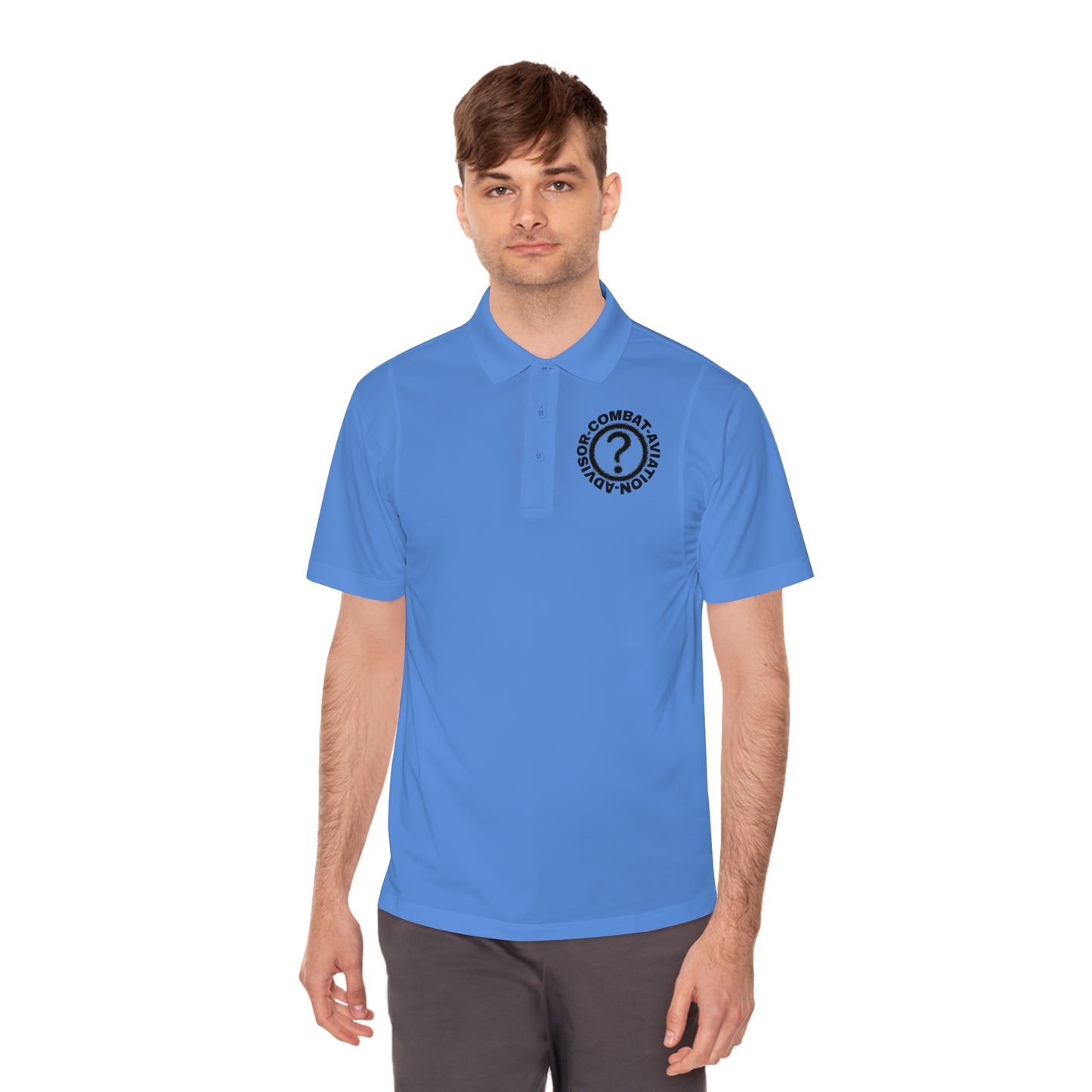 MAF - CAA Question Mark - Men's Sport Polo Shirt