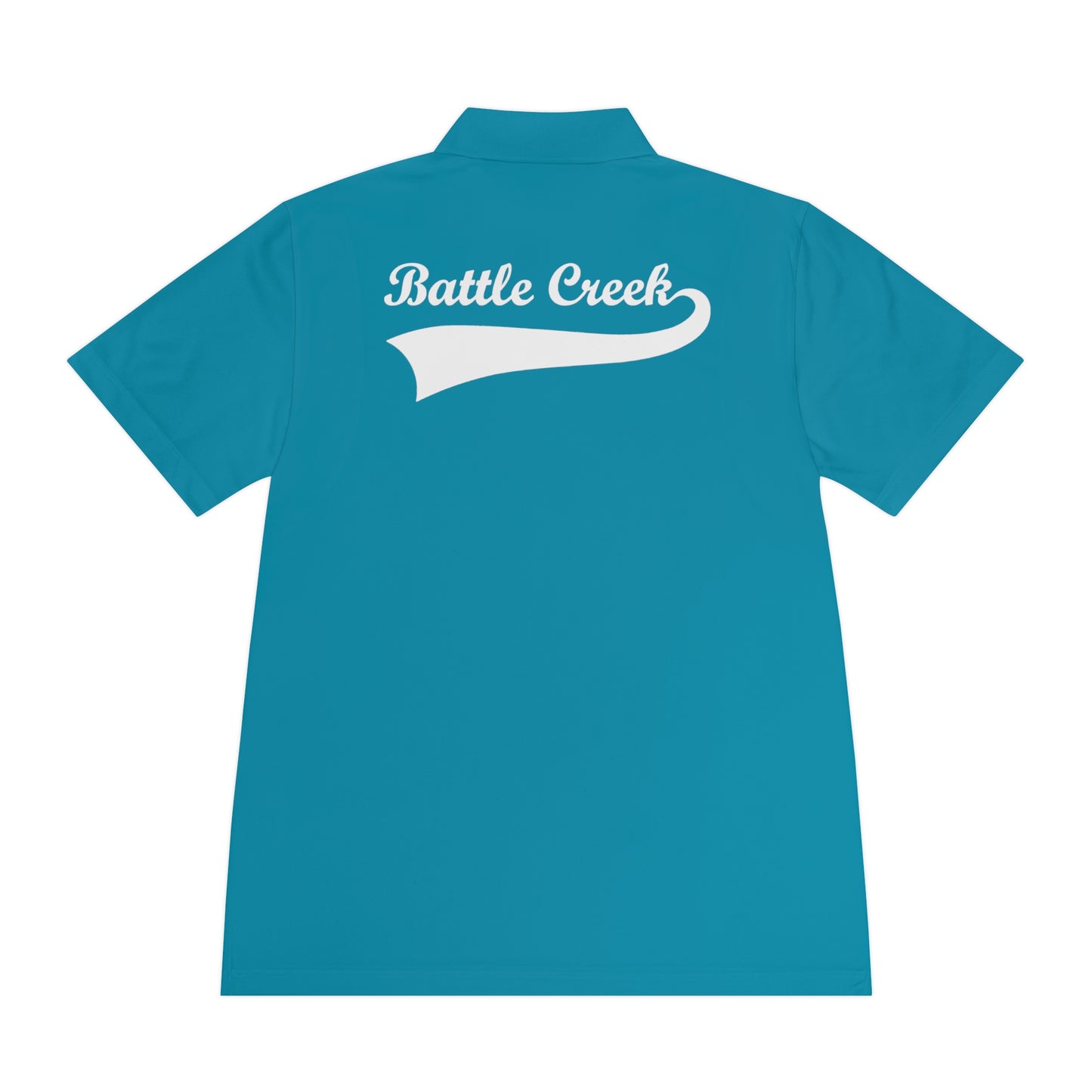 BC - White Logo - Men's Sport Polo Shirt