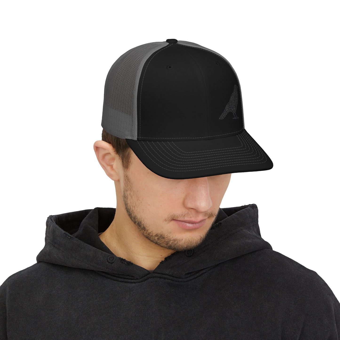 Raven Snapback Trucker Cap (Embroidery)