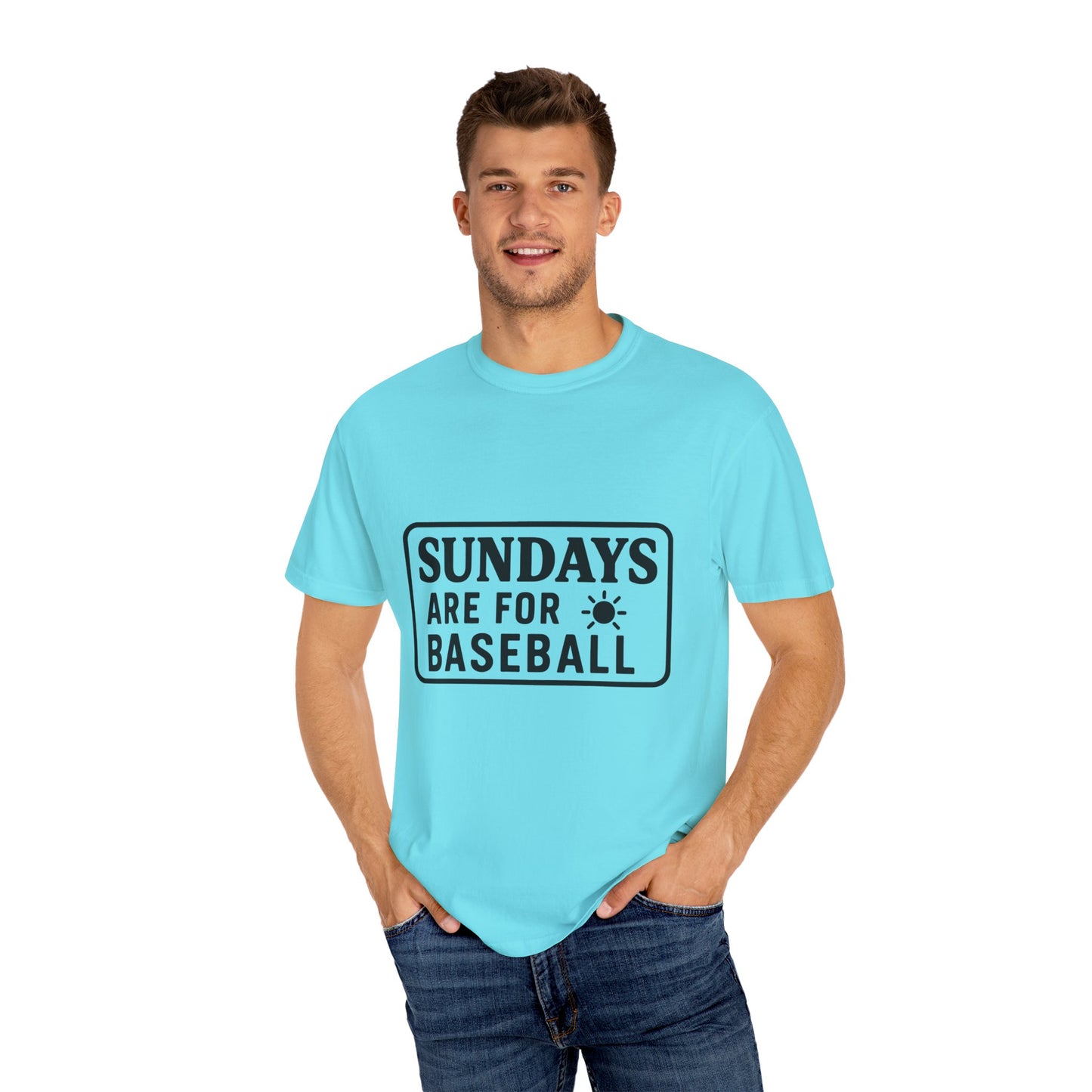 BC - Sundays Are For Baseball - Unisex Garment-Dyed T-shirt