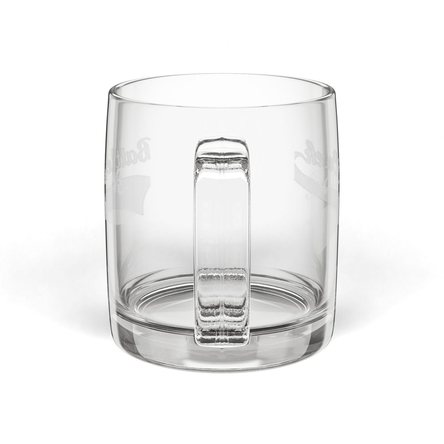 BC - Glass Coffee Mug, 12.25oz (Engraving)