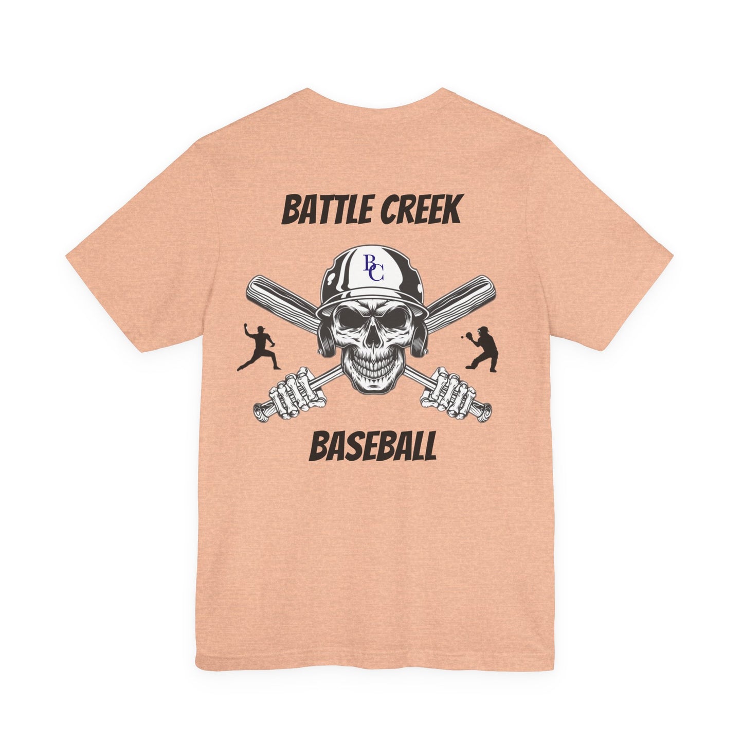 Battle Creek baseball Crossbones - Unisex Jersey Short Sleeve Tee