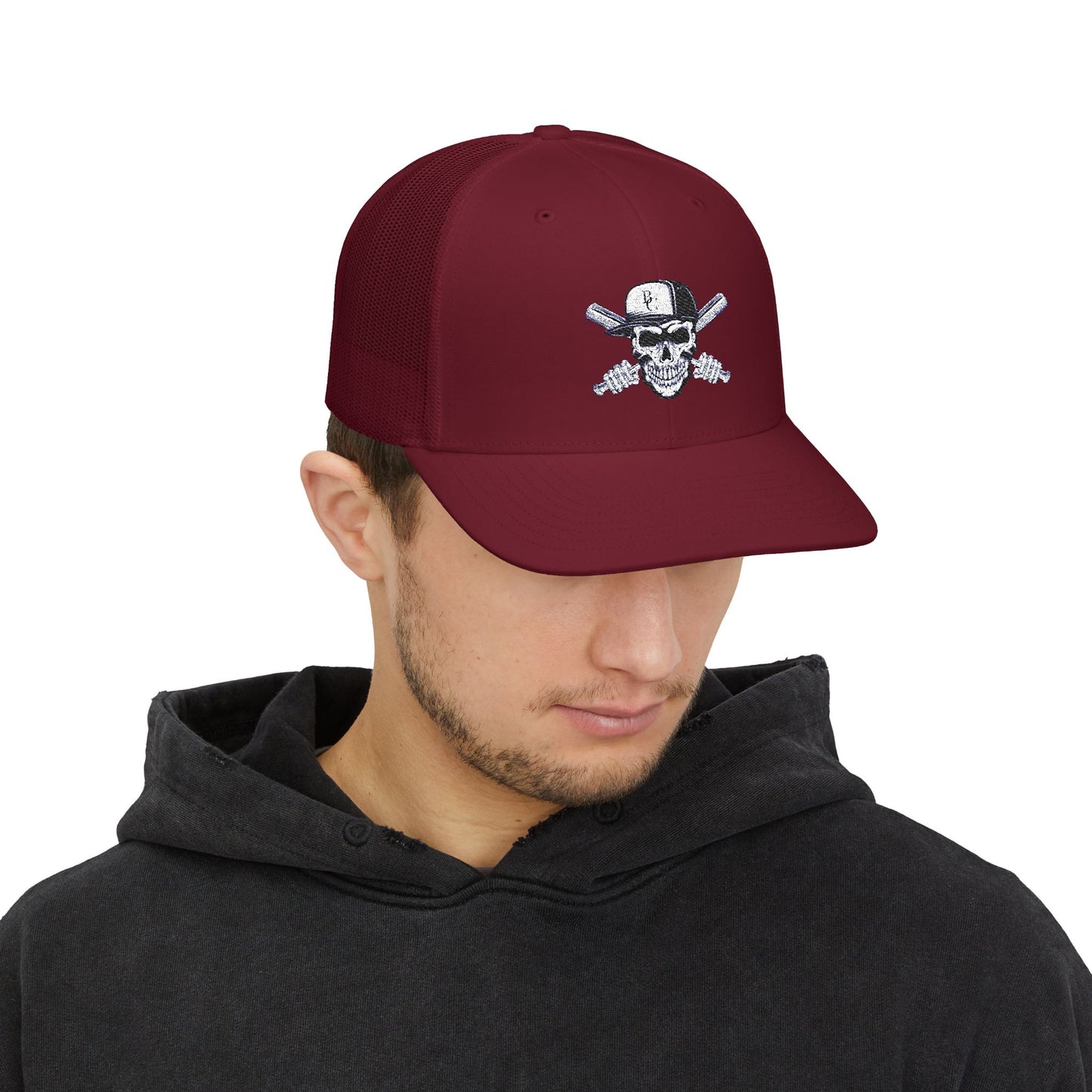 BC Skull - Snapback Trucker Cap (Embroidery)