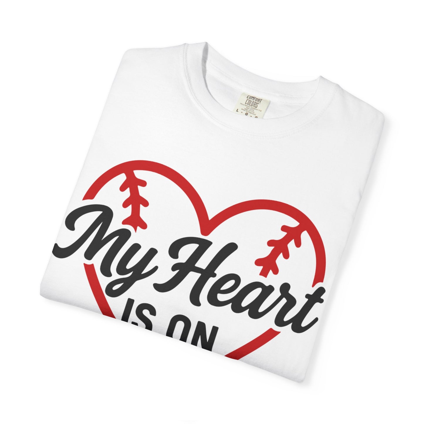 BC - My Heart Is On The Field - Unisex Garment-Dyed T-shirt