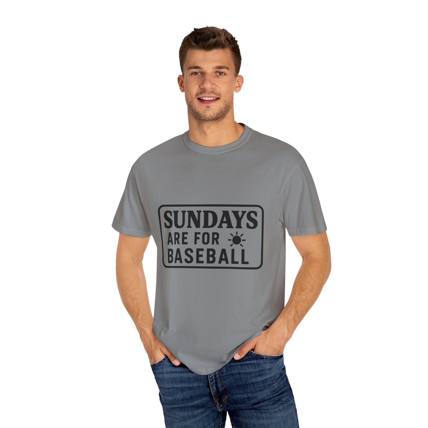 BC - Sundays Are For Baseball - Unisex Garment-Dyed T-shirt