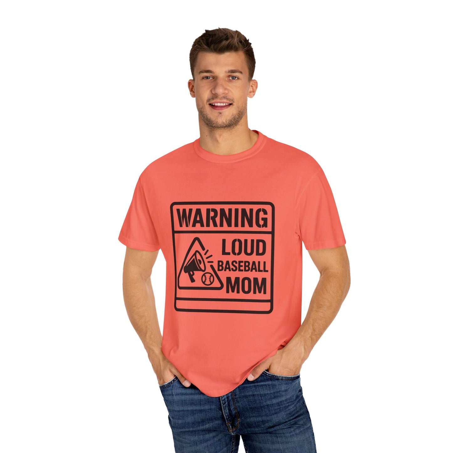 BC - Warning Loud Baseball Mom - Unisex Garment-Dyed T-shirt