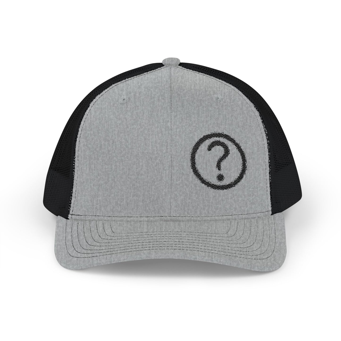 MAF - Question Mark Black Logo - Snapback Trucker Cap (Embroidery)