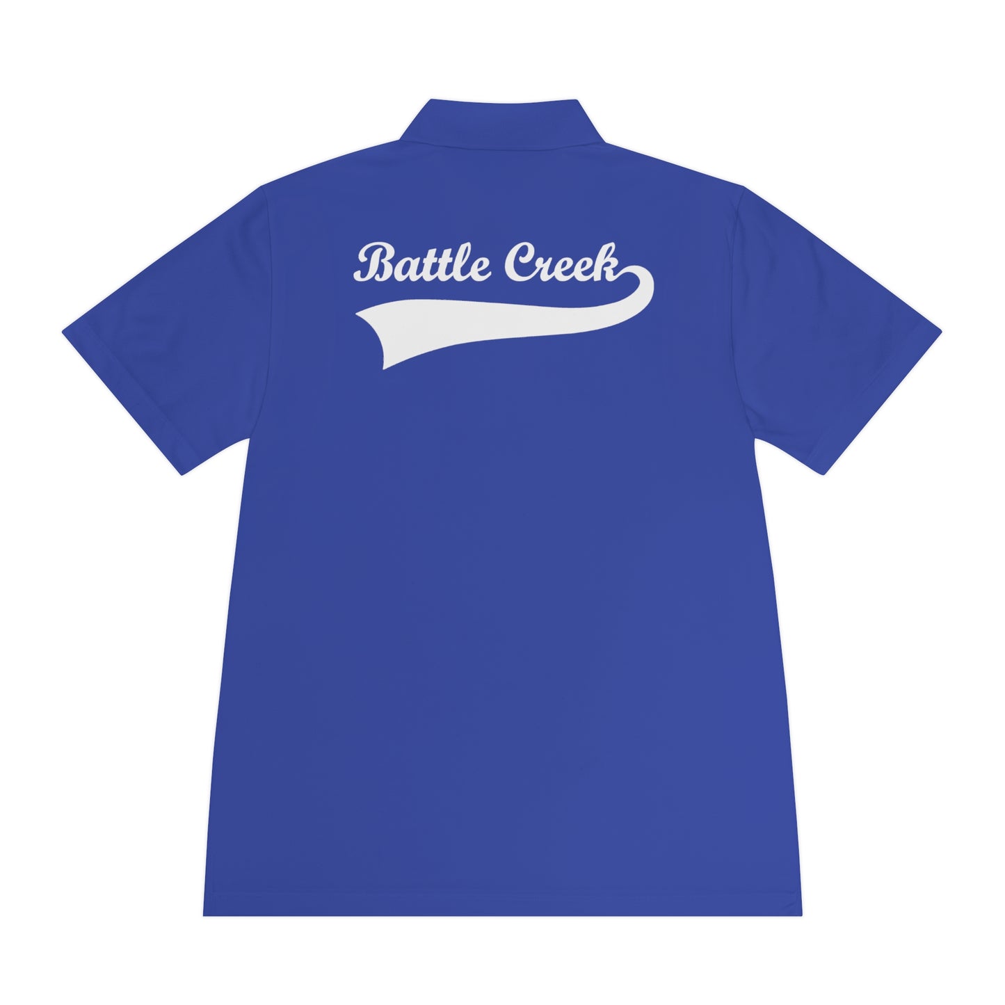 BC - White Logo - Men's Sport Polo Shirt
