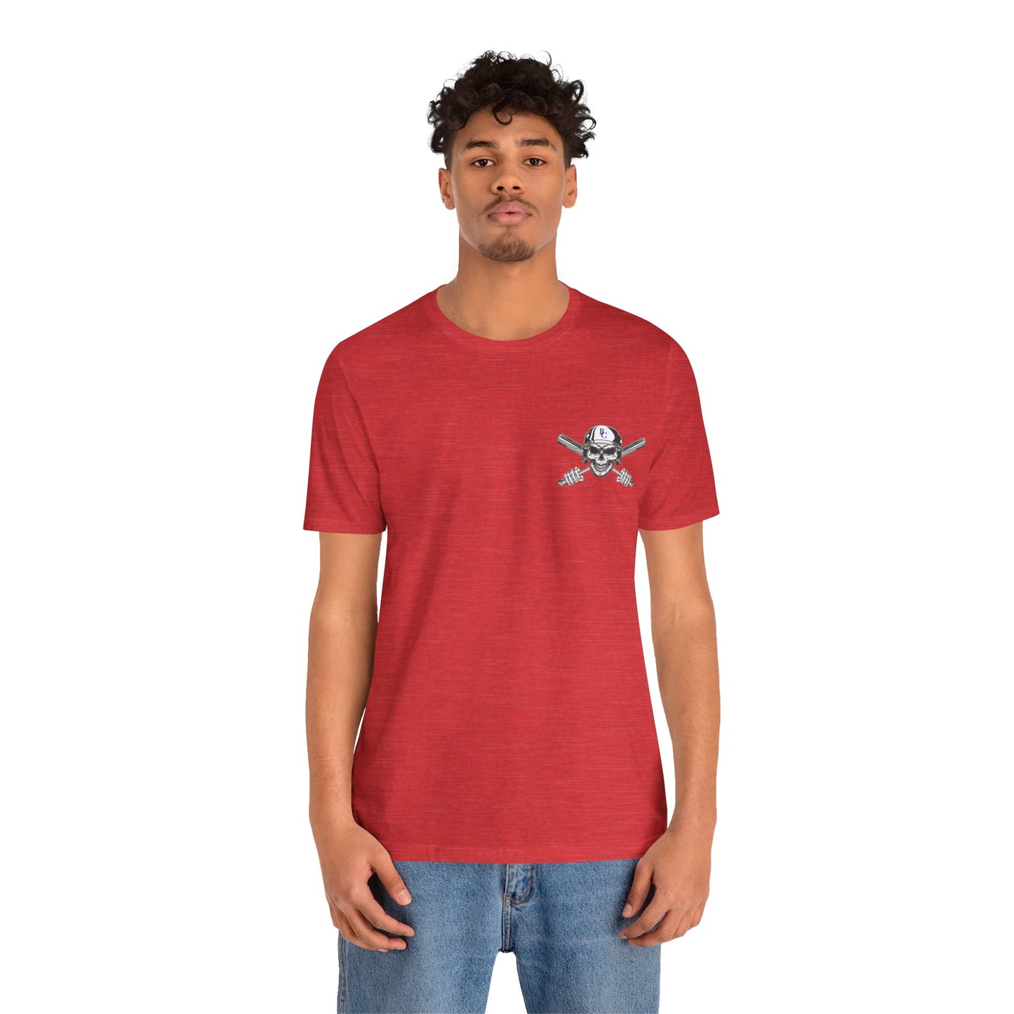 Battle Creek baseball Crossbones - Unisex Jersey Short Sleeve Tee