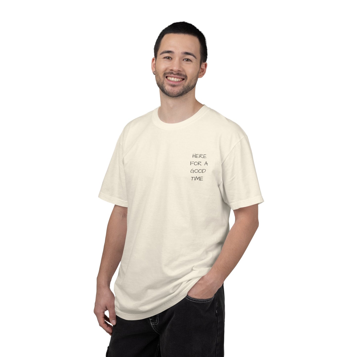 MAF - Here for a good time - Unisex Garment-Dyed T-shirt