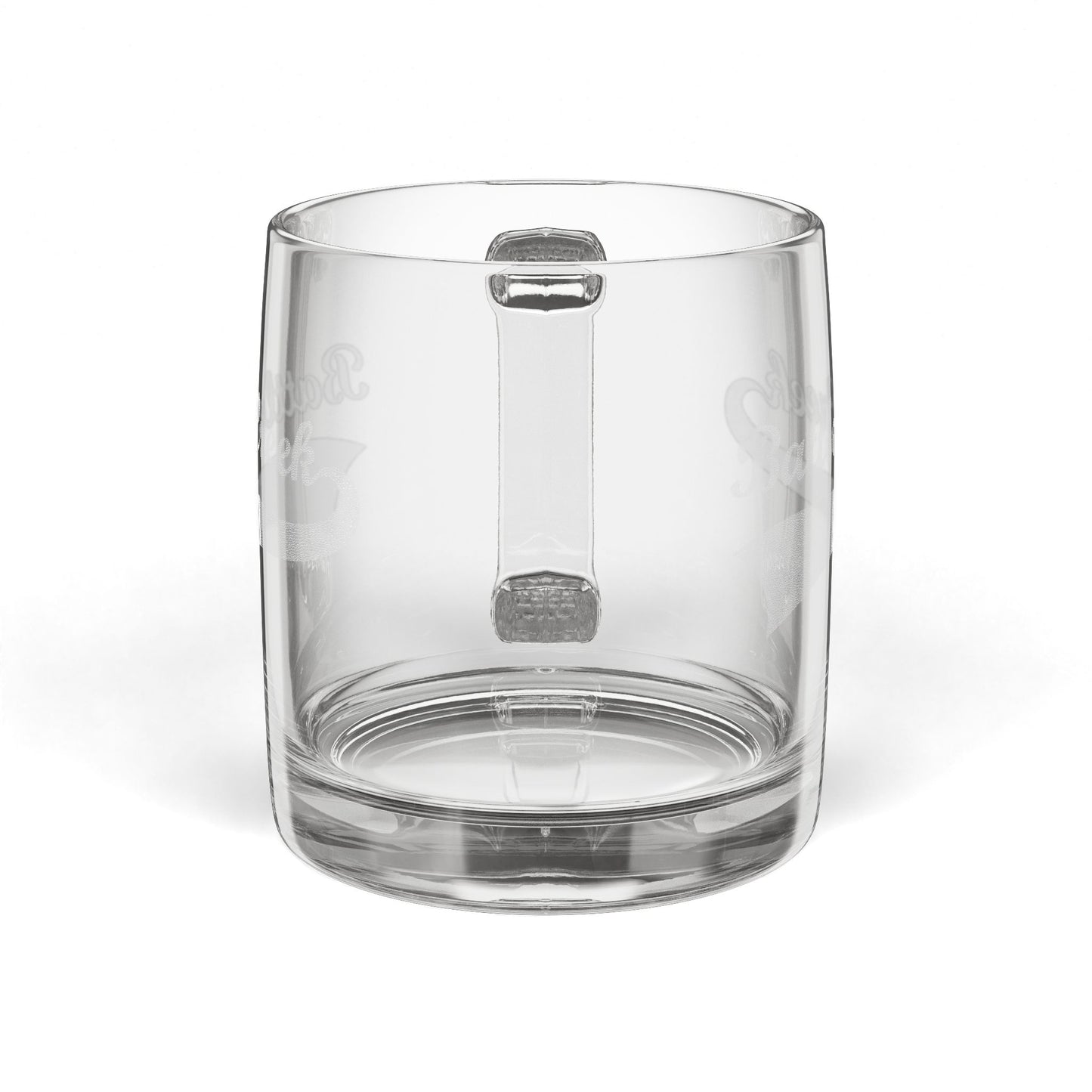 BC - Glass Coffee Mug, 12.25oz (Engraving)