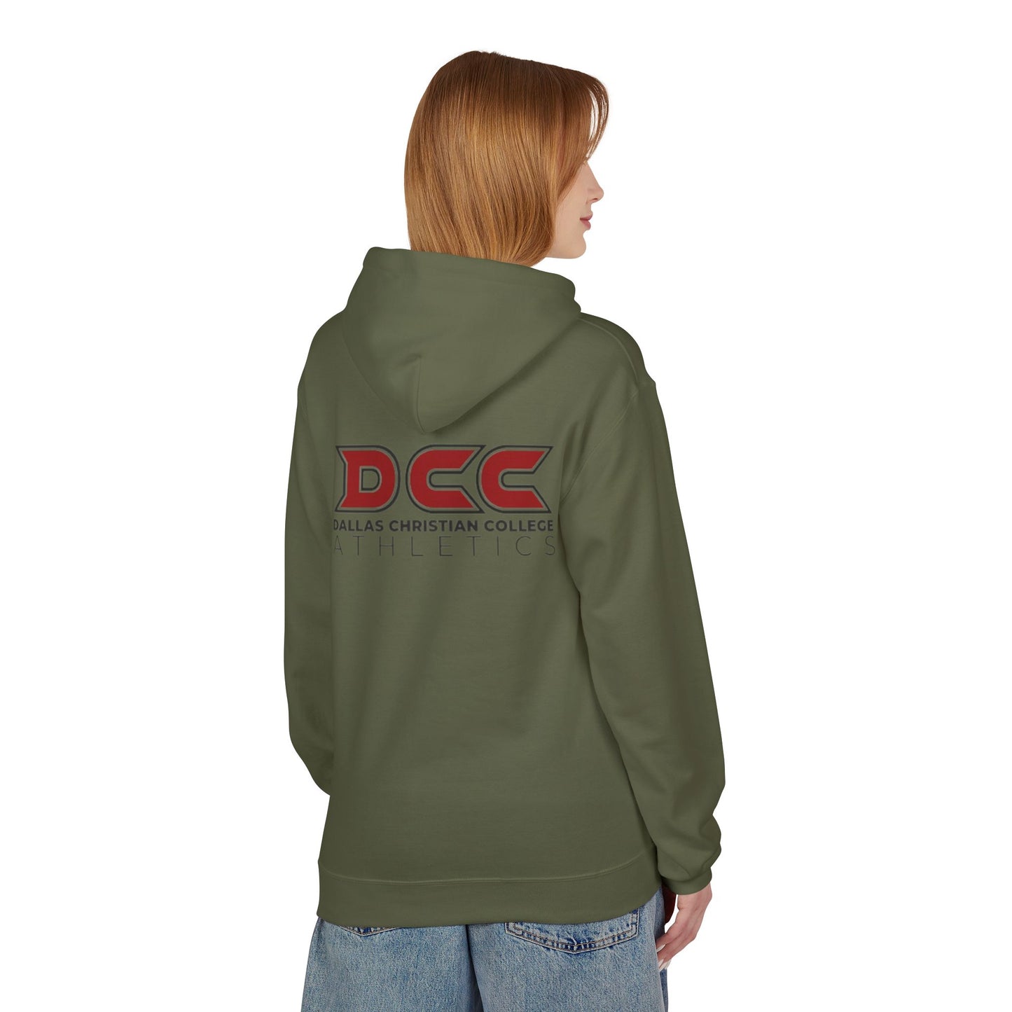 DCC - Red Logo - Unisex Midweight Softstyle Fleece Hoodie