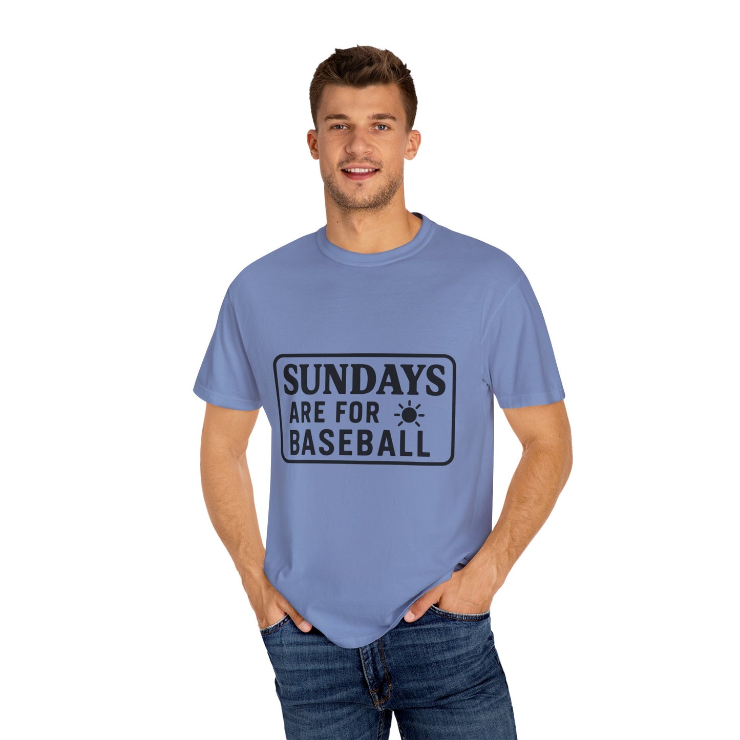 BC - Sundays Are For Baseball - Unisex Garment-Dyed T-shirt
