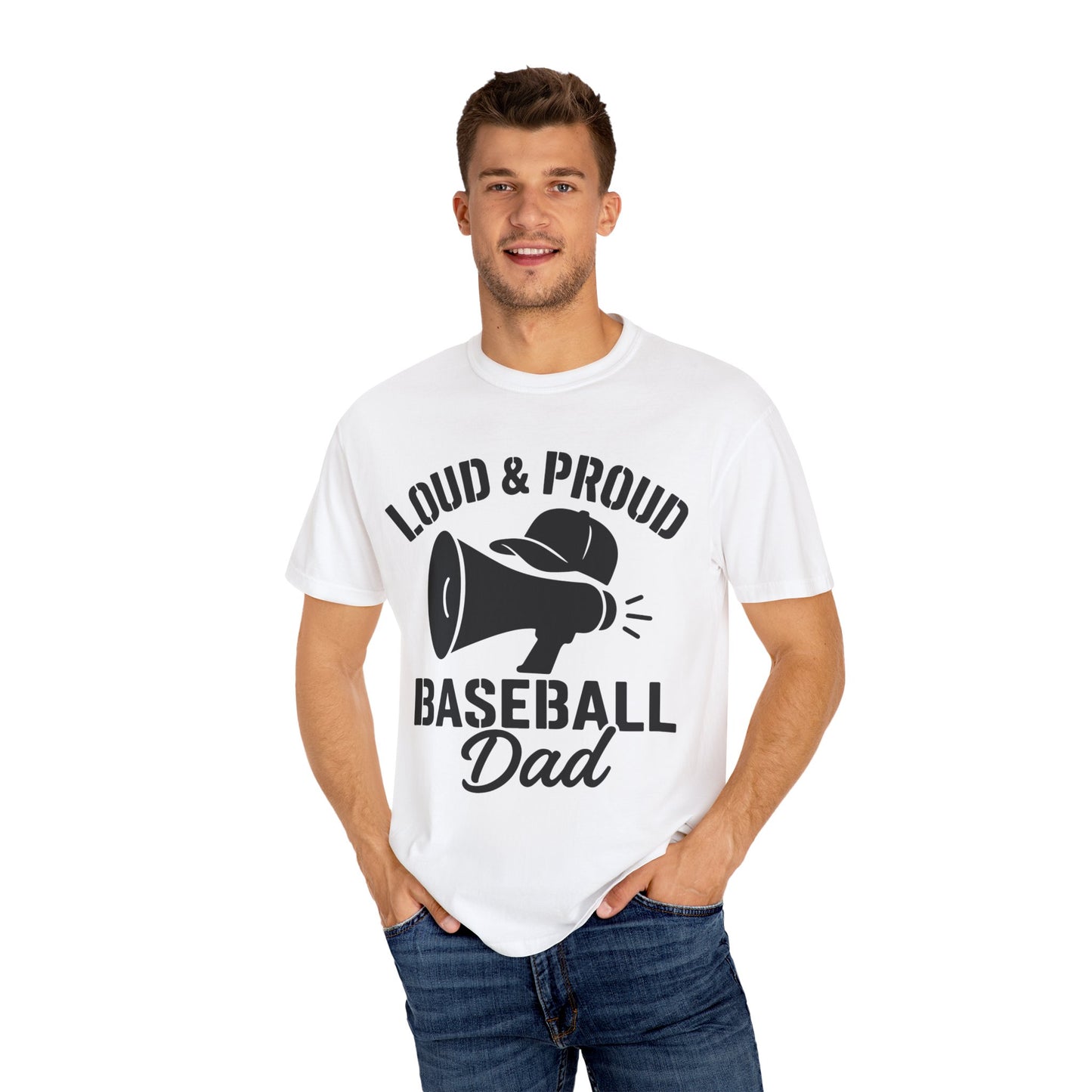 BC - Proud Baseball Dad - Unisex Garment-Dyed T-shirt