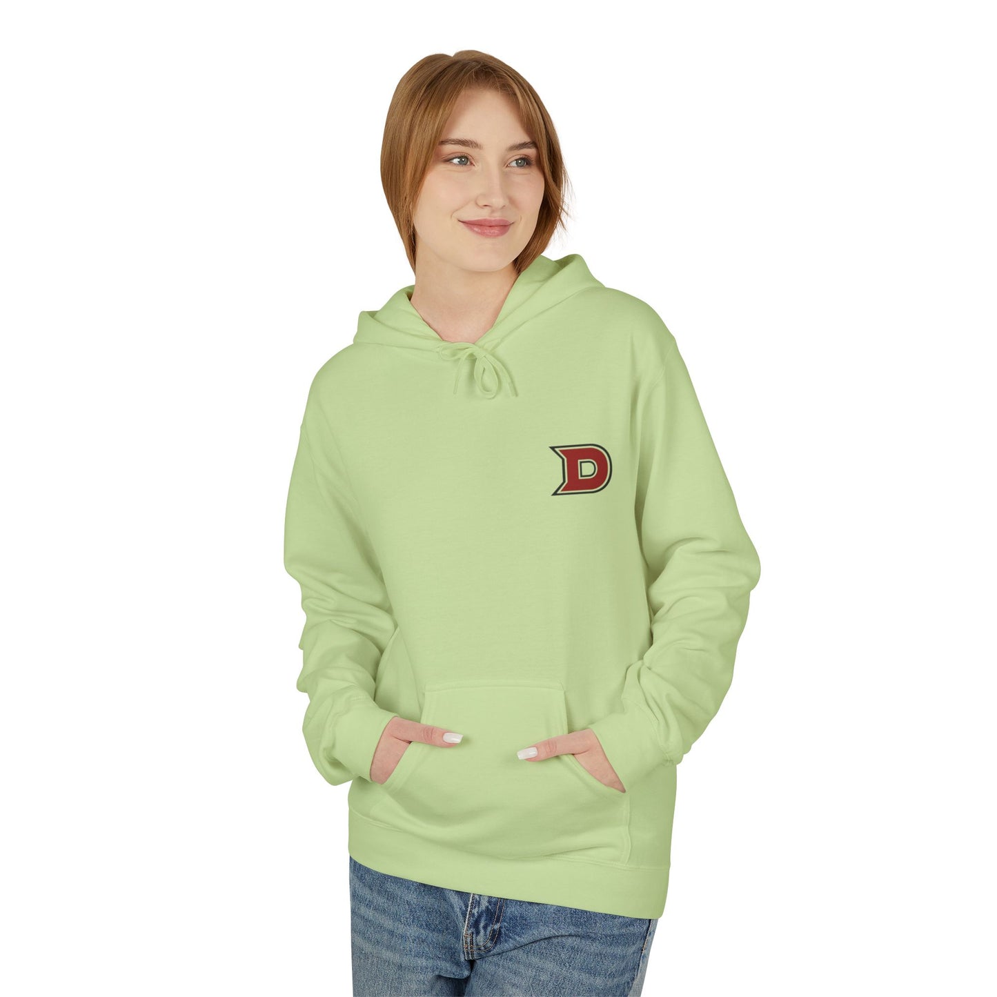 DCC - Red Logo - Unisex Midweight Softstyle Fleece Hoodie