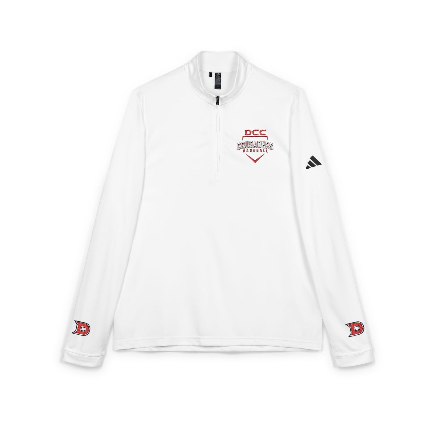 DCC - Red Logo - adidas® Quarter-Zip Pullover (Embroidery)