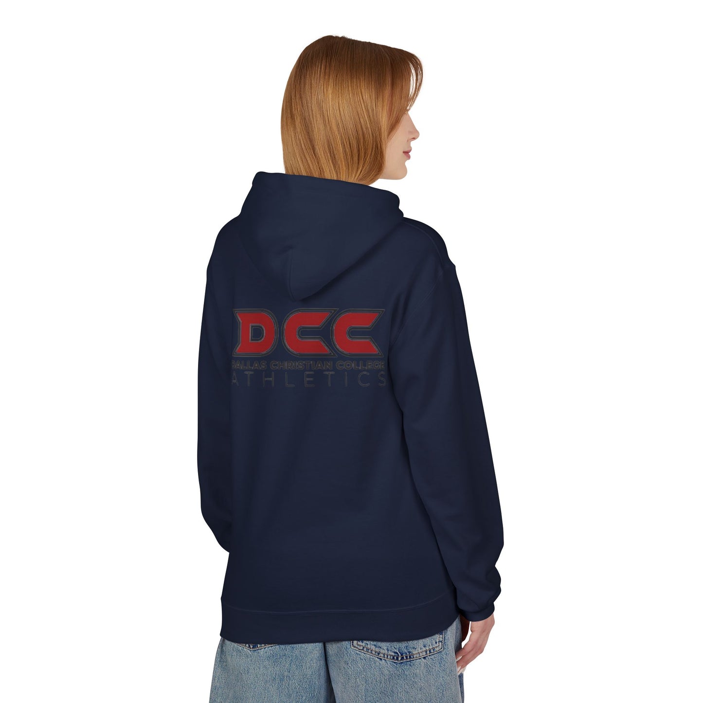 DCC - Red Logo - Unisex Midweight Softstyle Fleece Hoodie