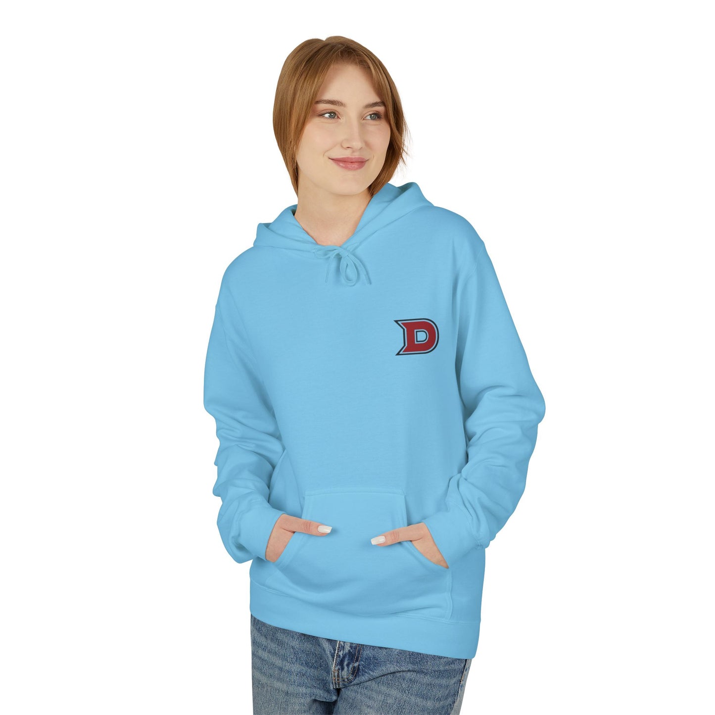 DCC - Red Logo - Unisex Midweight Softstyle Fleece Hoodie