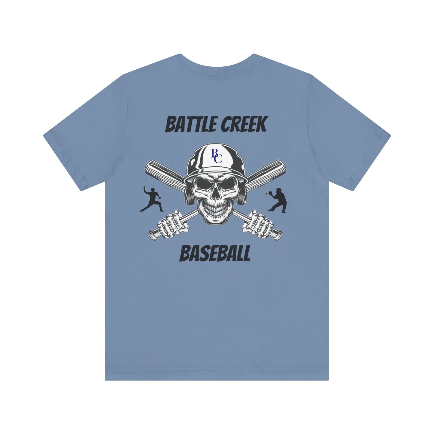 Battle Creek baseball Crossbones - Unisex Jersey Short Sleeve Tee