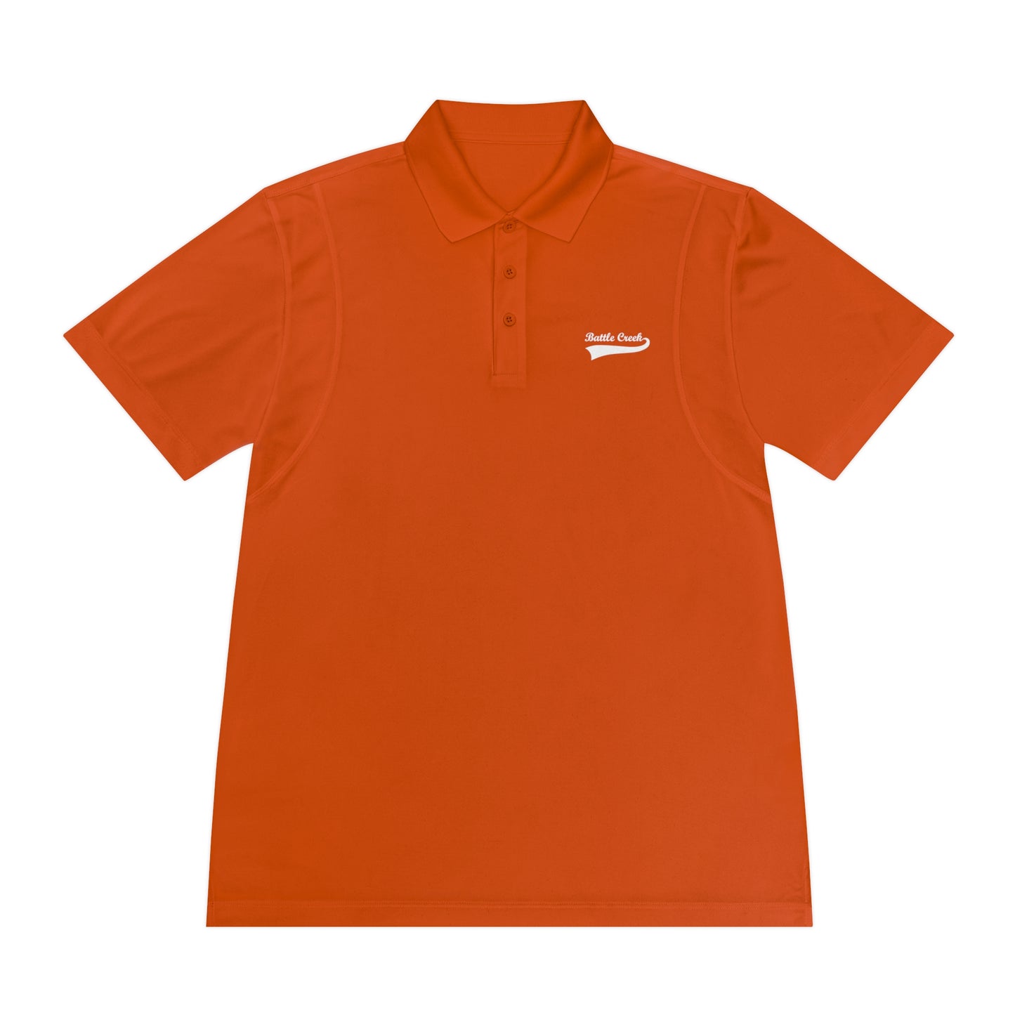 BC - White Logo - Men's Sport Polo Shirt