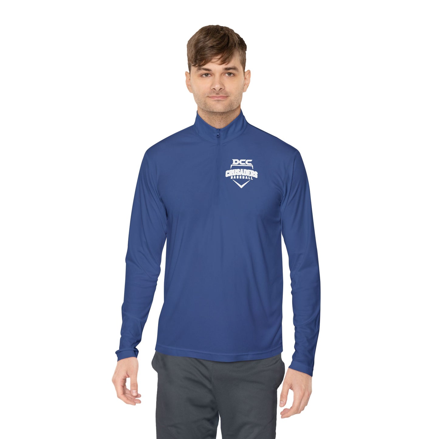 DCC - White Logo - Unisex Quarter-Zip Pullover