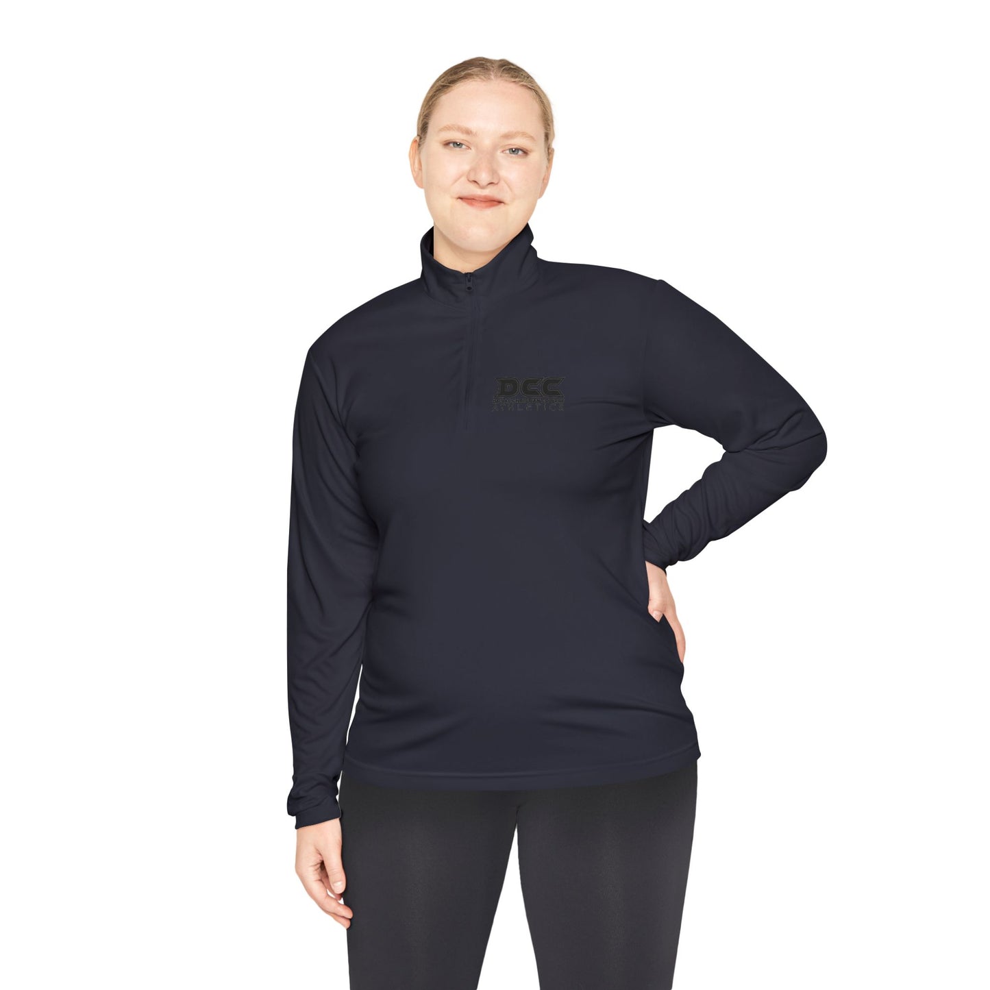 DCC - Black Logo - Unisex Quarter-Zip Pullover