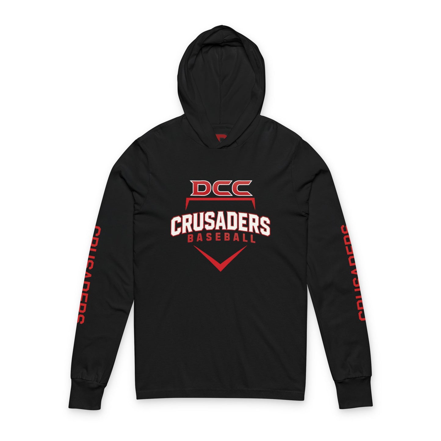 DCC - Black - Unisex Hooded Long Sleeve Tee