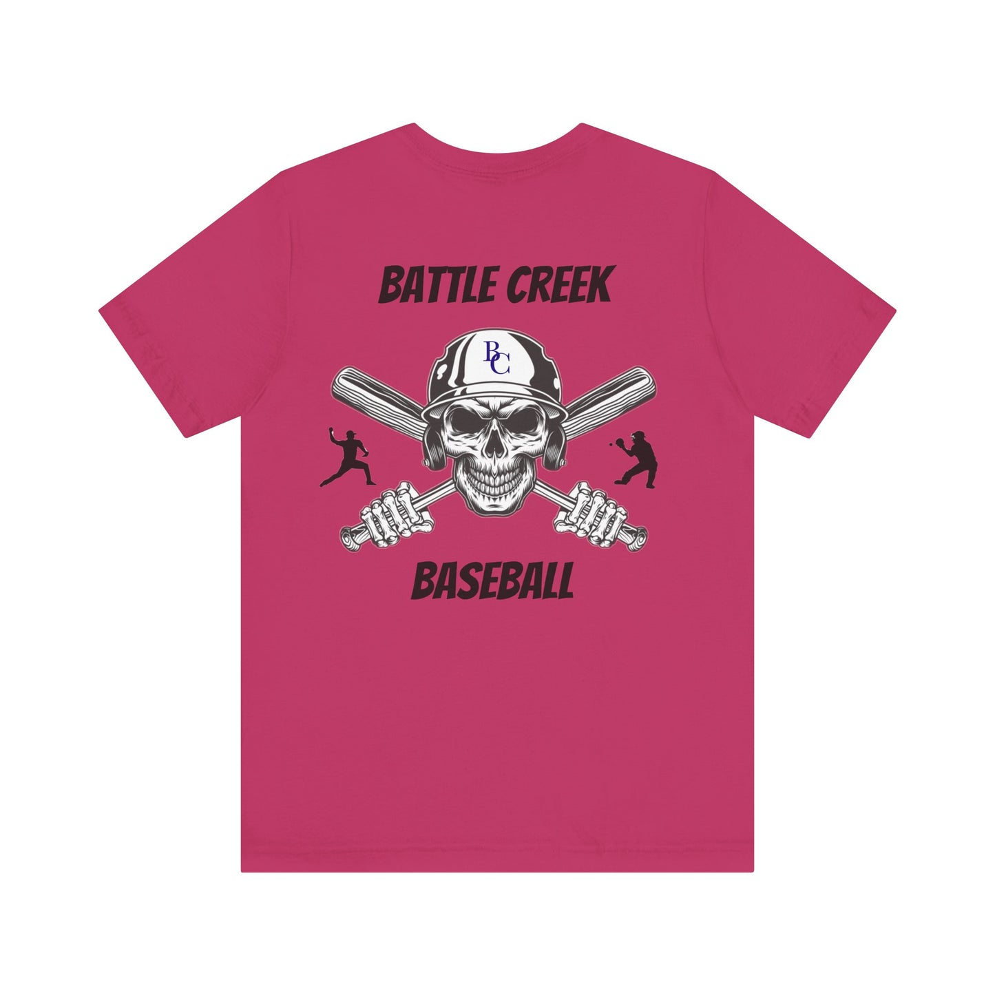 Battle Creek baseball Crossbones - Unisex Jersey Short Sleeve Tee