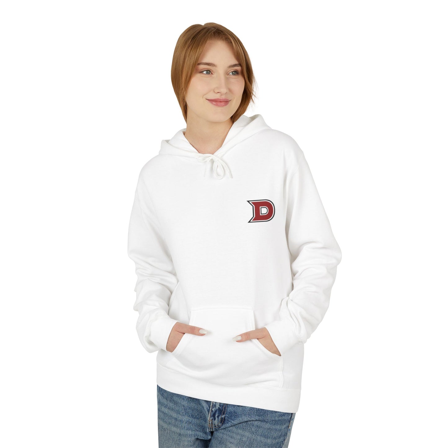 DCC - Red Logo - Unisex Midweight Softstyle Fleece Hoodie
