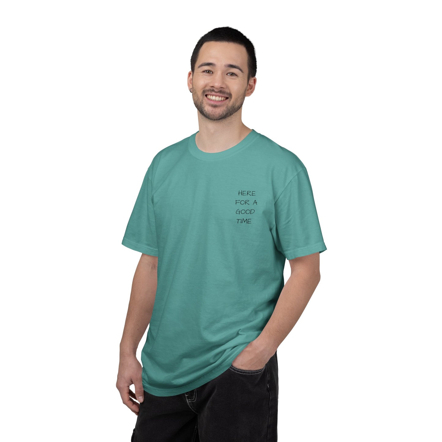 MAF - Here for a good time - Unisex Garment-Dyed T-shirt