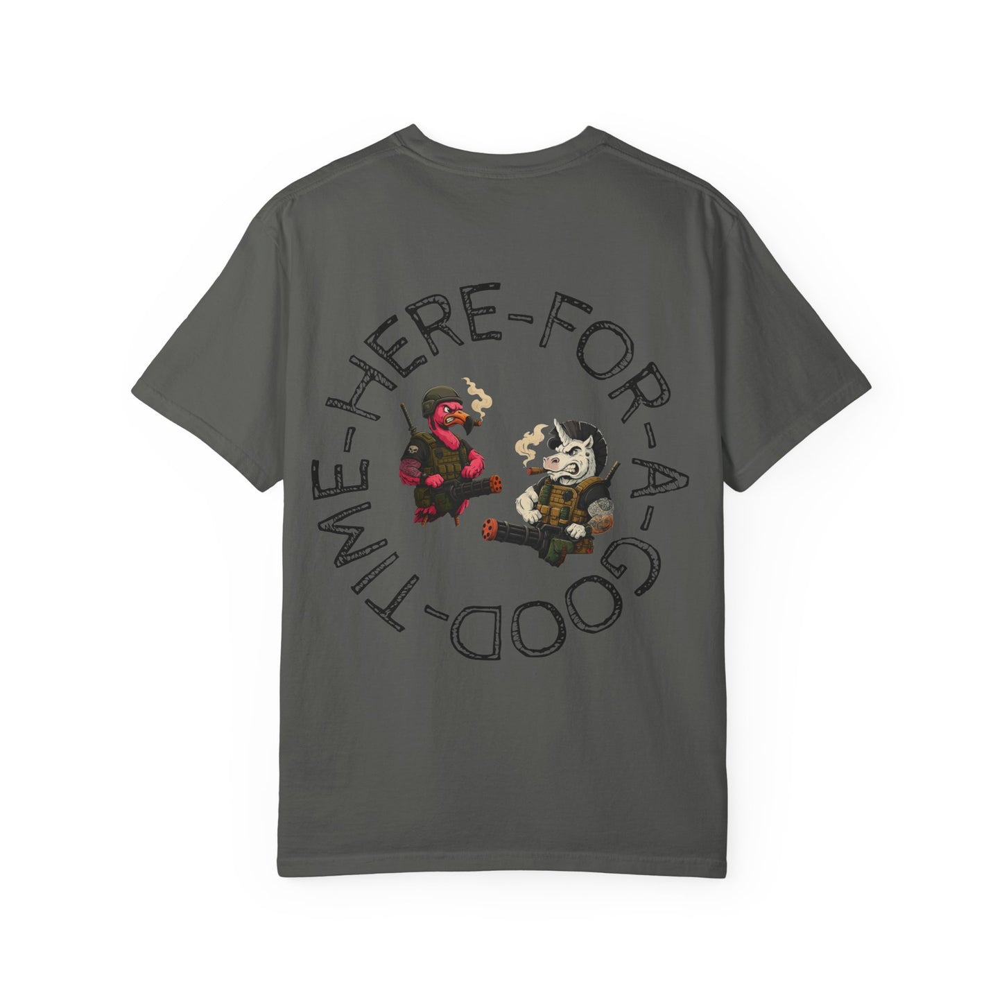MAF - Here for a good time - Unisex Garment-Dyed T-shirt