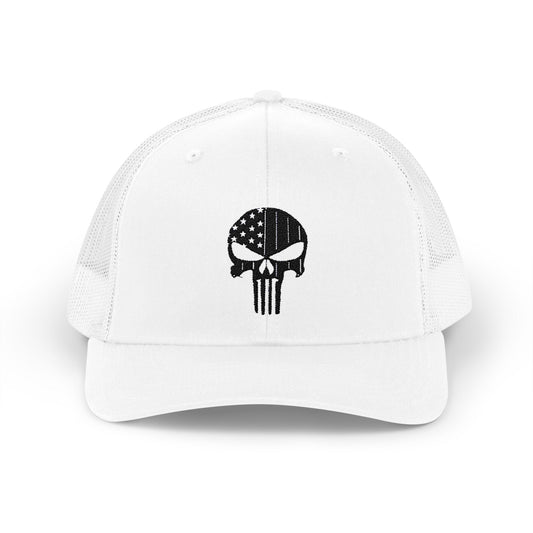 Skull Snapback Trucker Cap