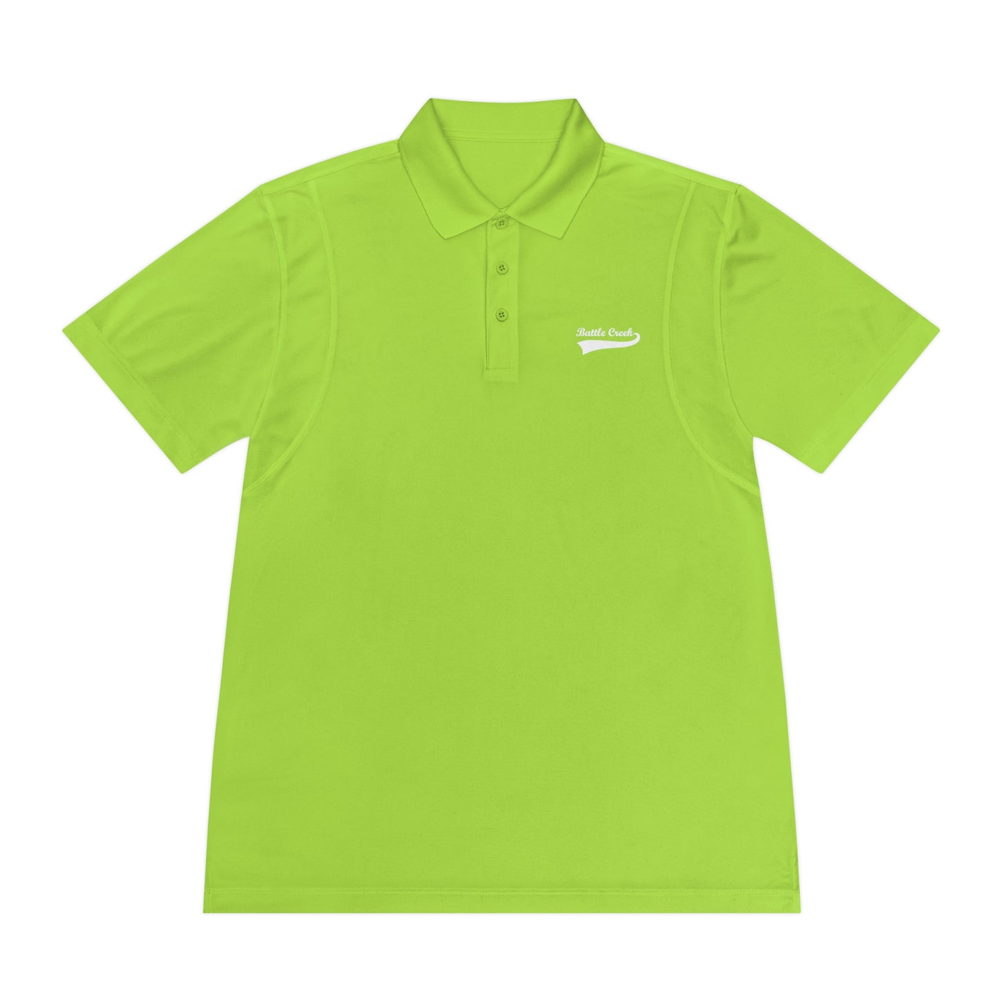 BC - White Logo - Men's Sport Polo Shirt