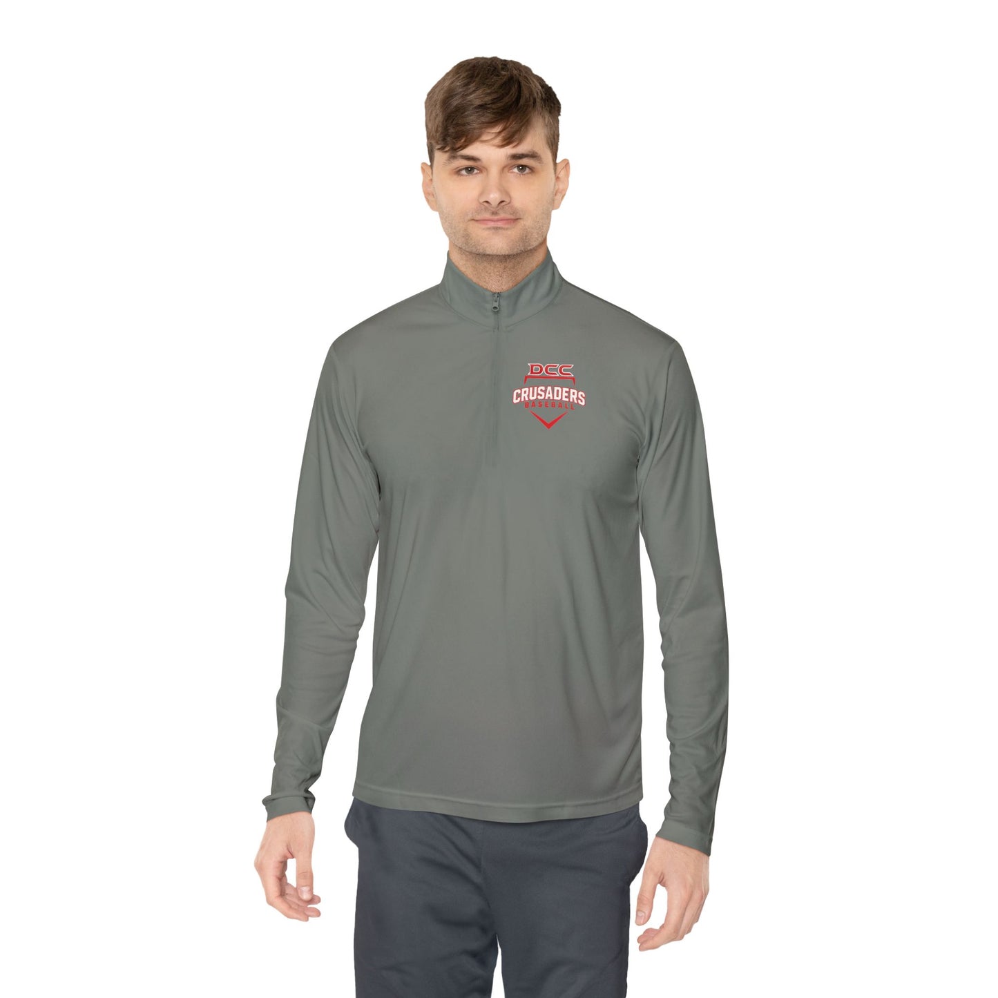DCC - Red Logo - Unisex Quarter-Zip Pullover