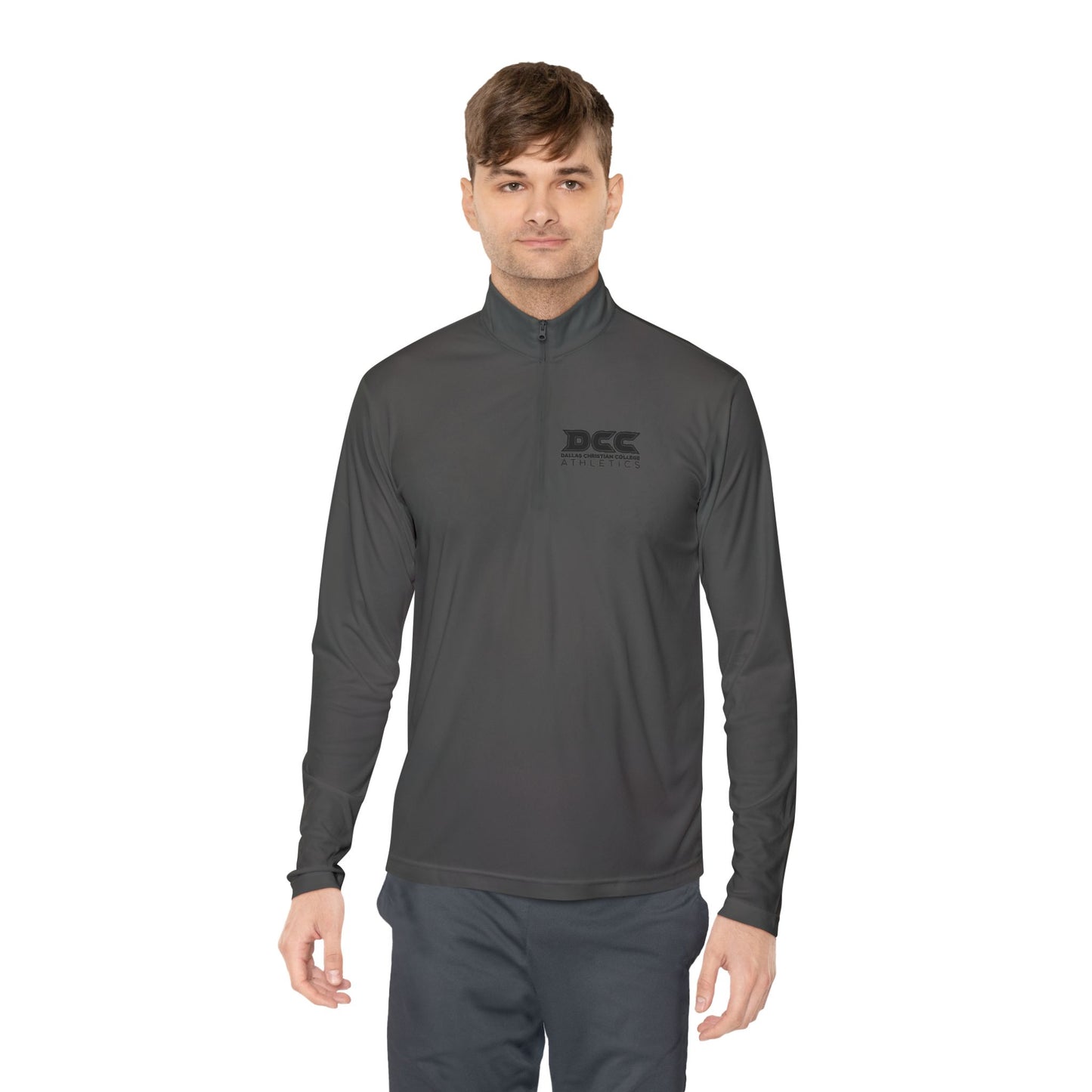 DCC - Black Logo - Unisex Quarter-Zip Pullover