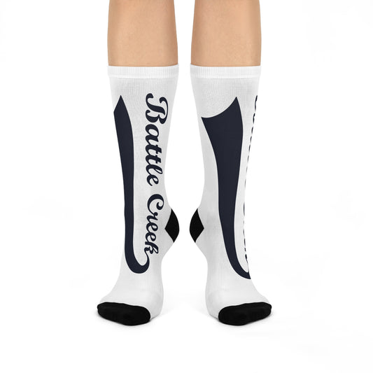 BC Blue Logo Cushioned Crew Socks