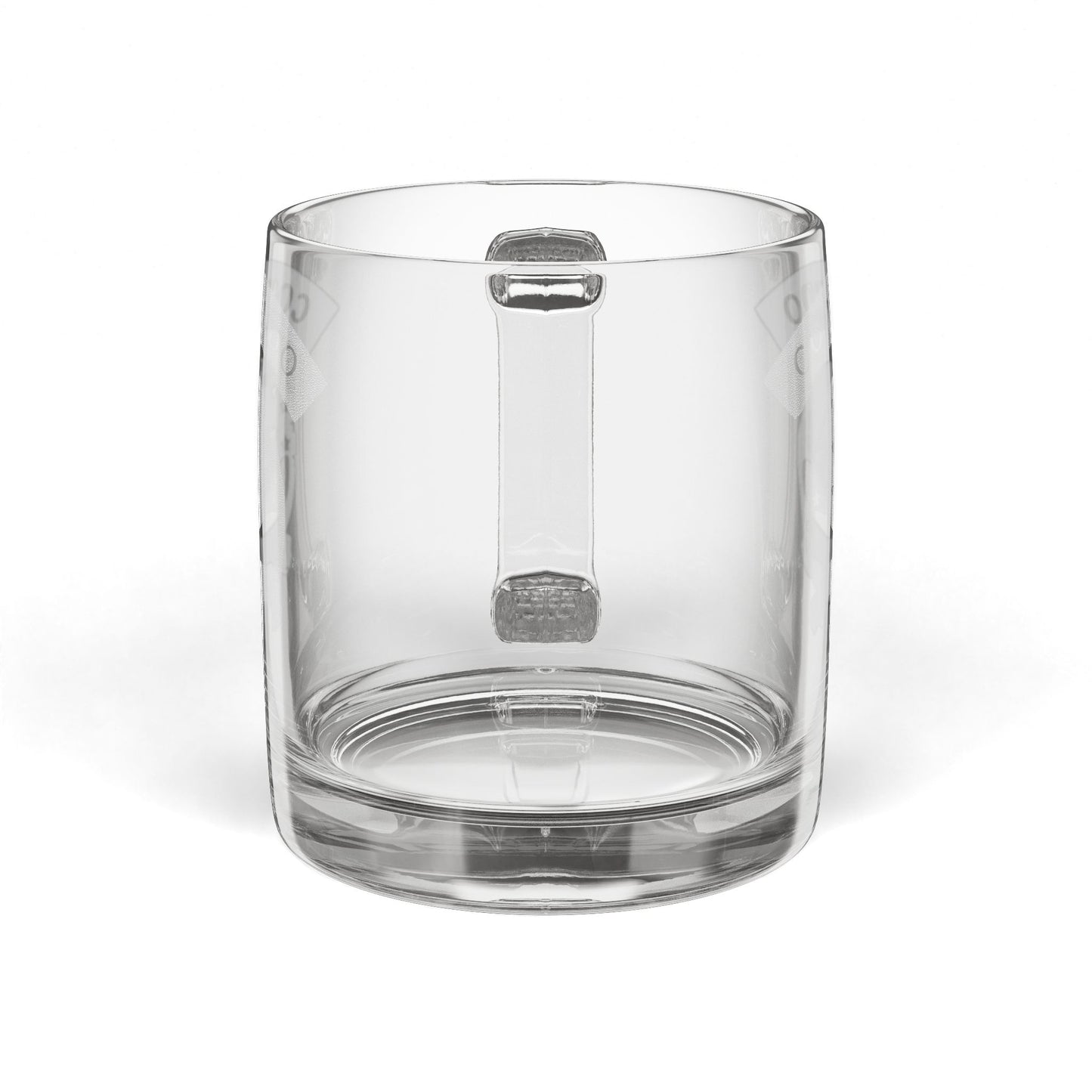 MAF - Skull - Glass Coffee Mug, 12.25oz (Engraving)