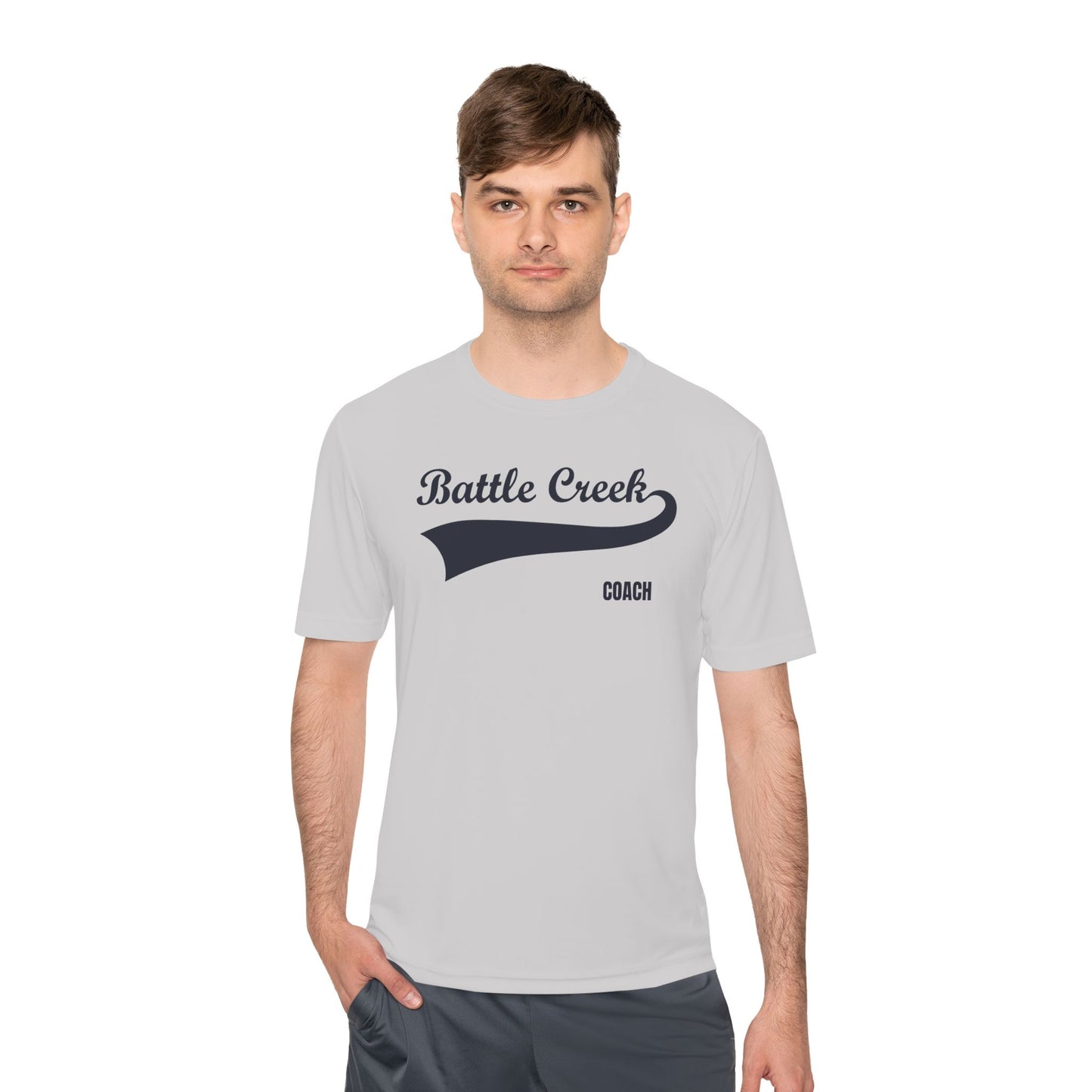 BC - COACH - Blue Logo - Unisex Moisture Wicking Tee