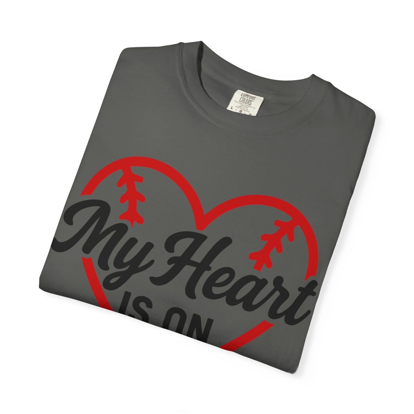 BC - My Heart Is On The Field - Unisex Garment-Dyed T-shirt