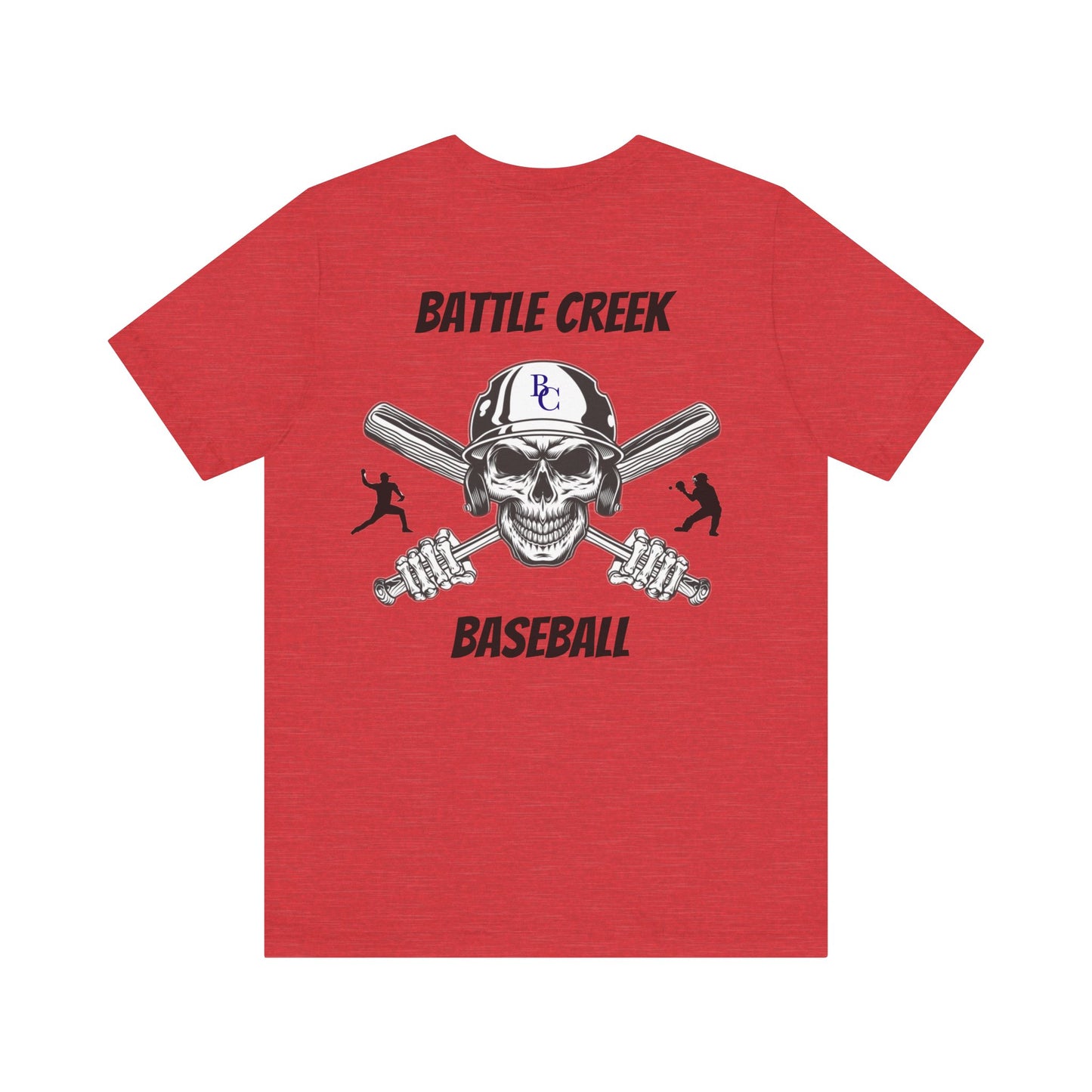 Battle Creek baseball Crossbones - Unisex Jersey Short Sleeve Tee