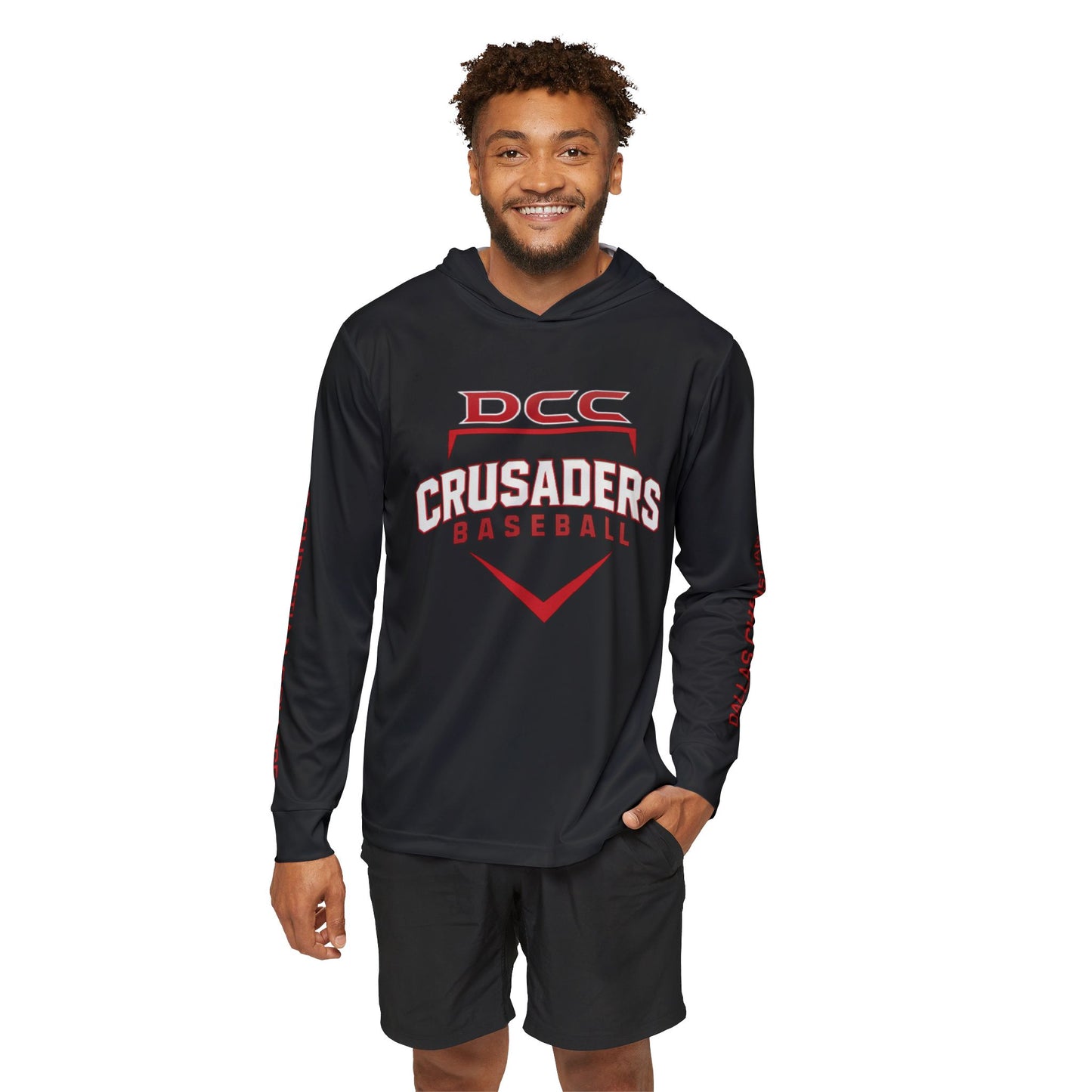 DCC - Black - Men's Sports Warmup Hoodie (AOP)
