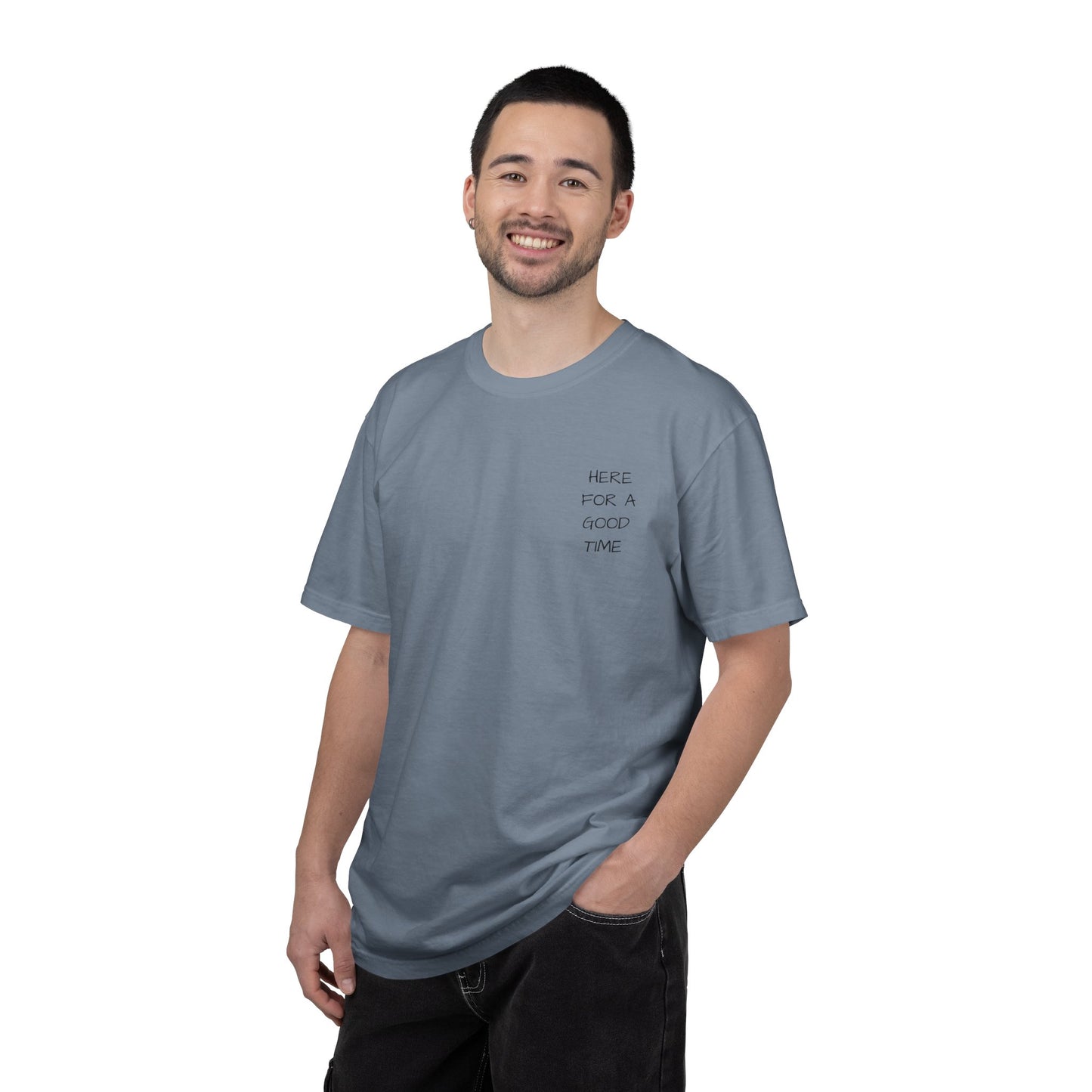 MAF - Here for a good time - Unisex Garment-Dyed T-shirt