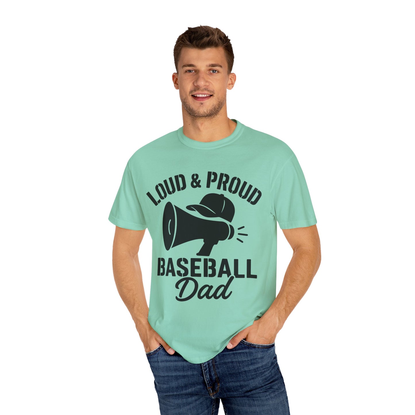 BC - Proud Baseball Dad - Unisex Garment-Dyed T-shirt