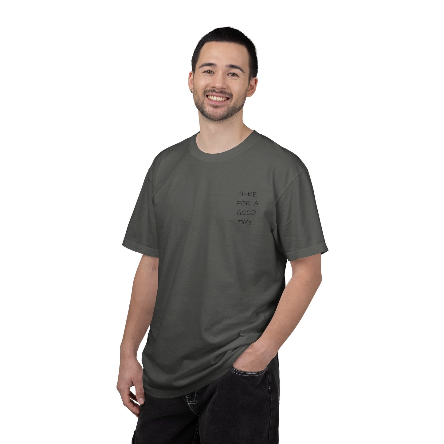 MAF - Here for a good time - Unisex Garment-Dyed T-shirt