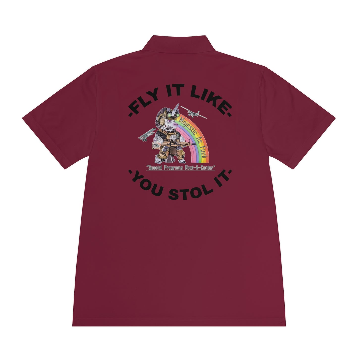 MAF - FLY IT LIKE YOU STOL IT - Men's Sport Polo Shirt
